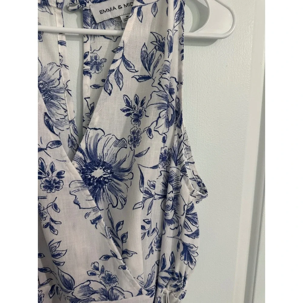 Emma & Michele Floral‎ Print Sleeveless Dress Ladies Size M - Picture 2 of 13